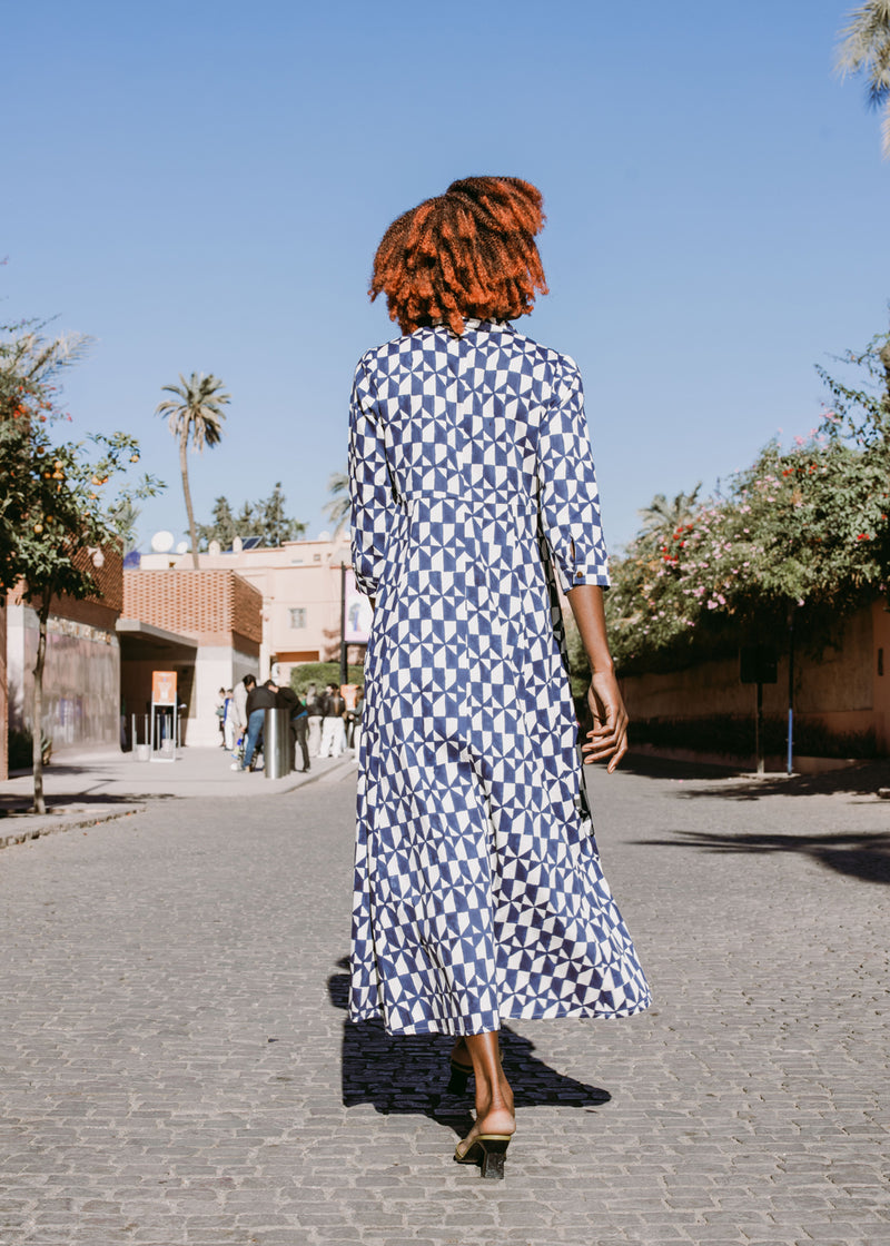 Cilla Dress Maroc Tile KOMANA