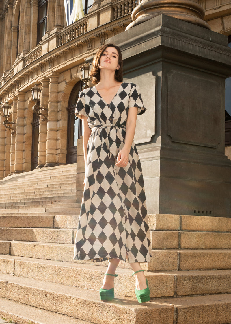Clarita Dress Diamond Black