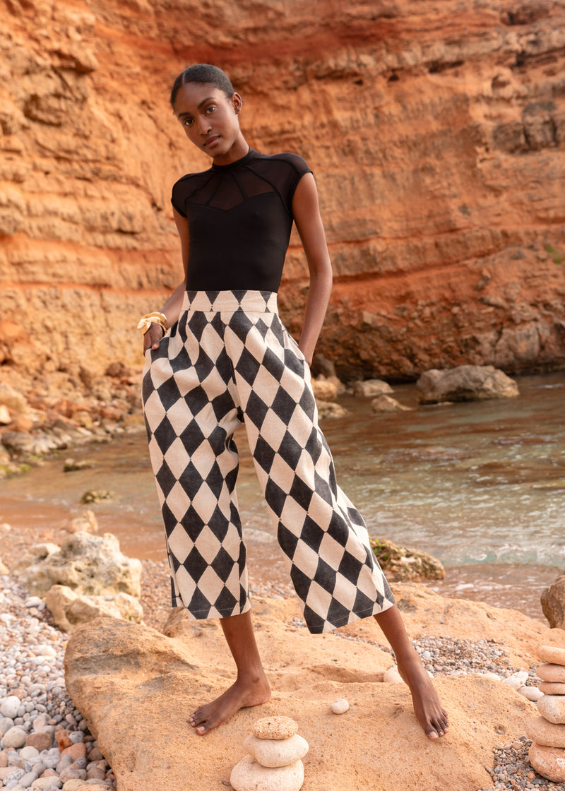 Colin Culottes Diamond Black