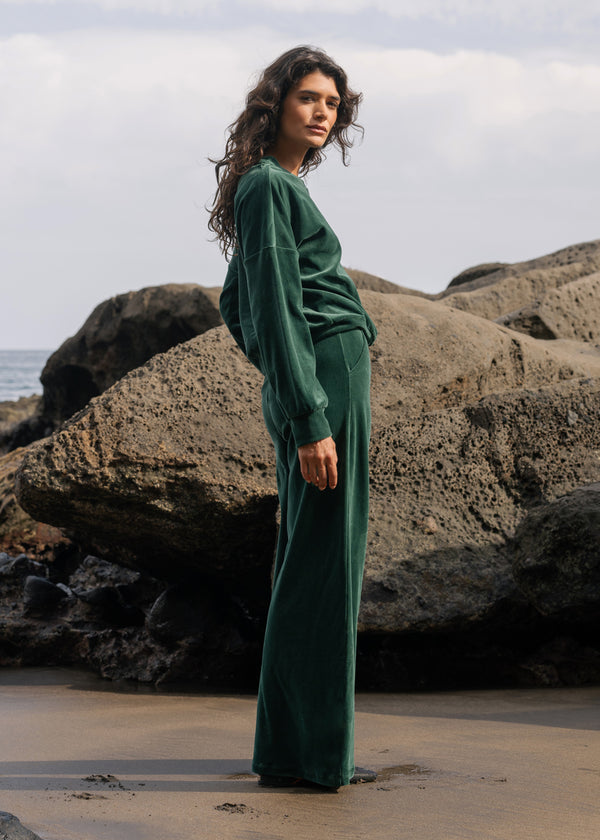 Leo Trousers Emerald Green Nicki