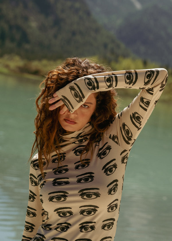 Lyocell Spock Top All Eyes