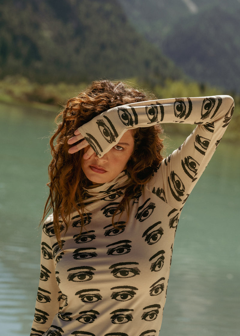 Lyocell Spock Top All Eyes