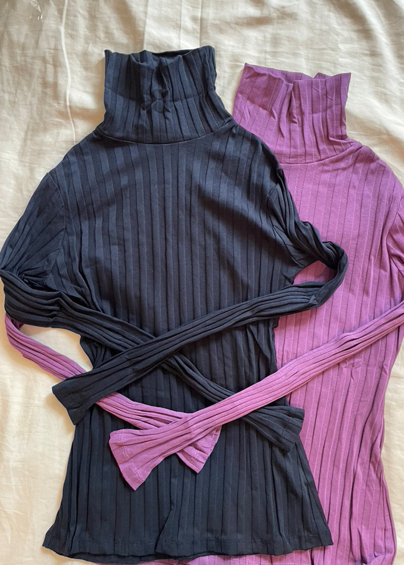Organic Rib Turtlenecks