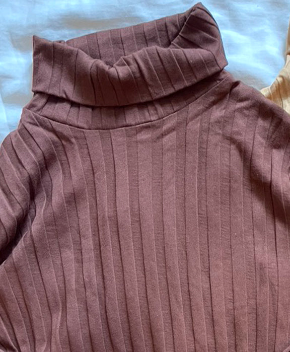 Organic Rib Turtlenecks