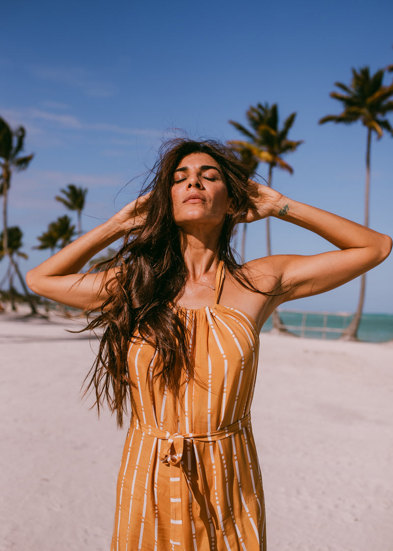 Ambra Jumpsuit Bamboo Mustard KOMANA