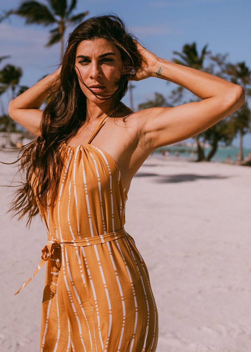 Ambra Jumpsuit Bamboo Mustard KOMANA