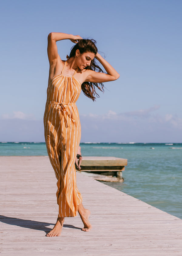 Ambra Jumpsuit Bamboo Mustard KOMANA