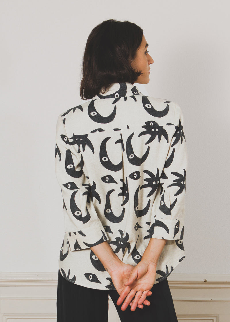 Aubrey Shirt Twinkle Block Print