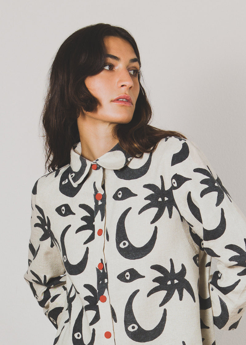 Aubrey Shirt Twinkle Block Print