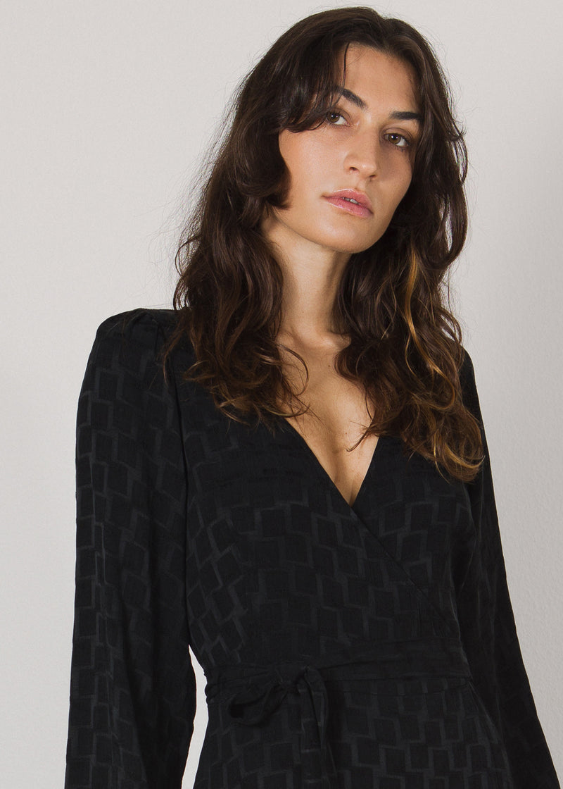 Beatrix Wrap Dress black