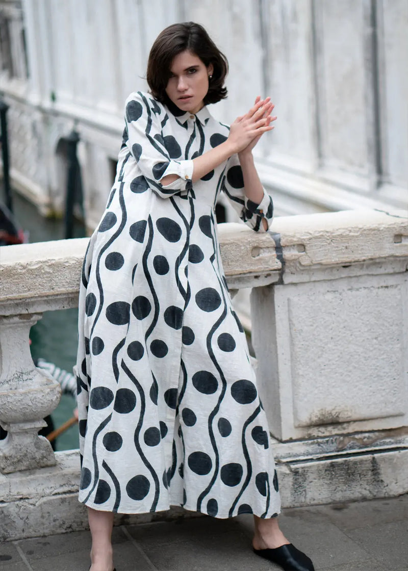 Cilla Dress MUNARI BLOCK PRINT
