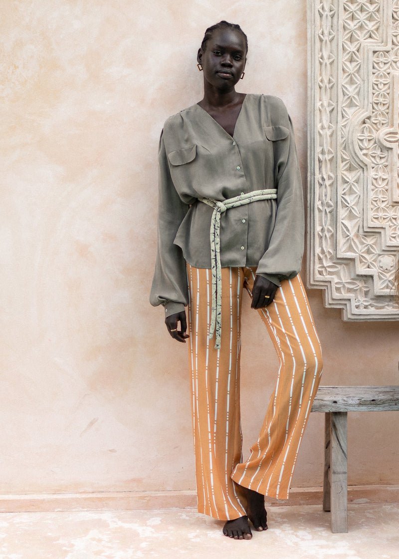 Kimmi Trousers Bamboo Mustard