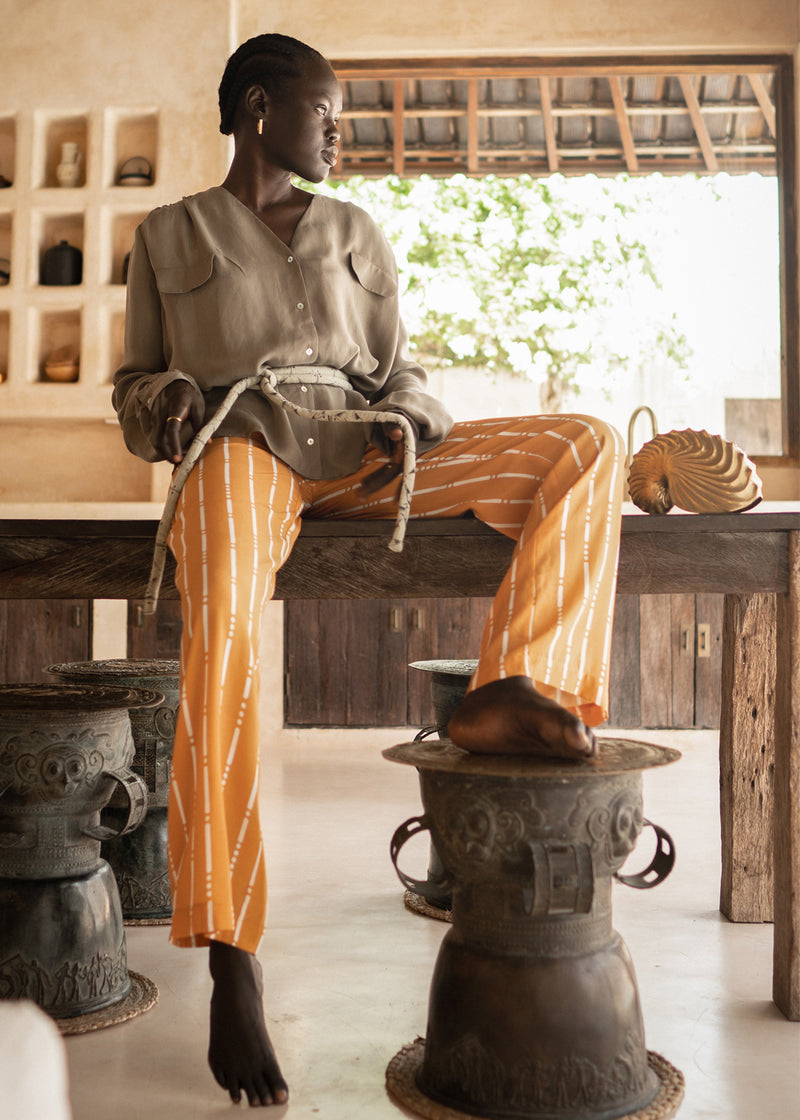 Kimmi Trousers Bamboo Mustard