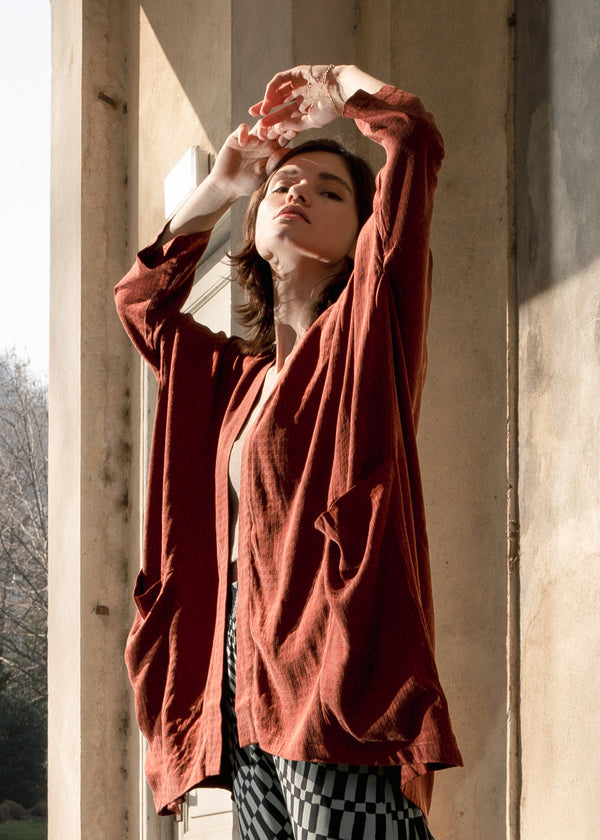 Kimono Cardigan Rust