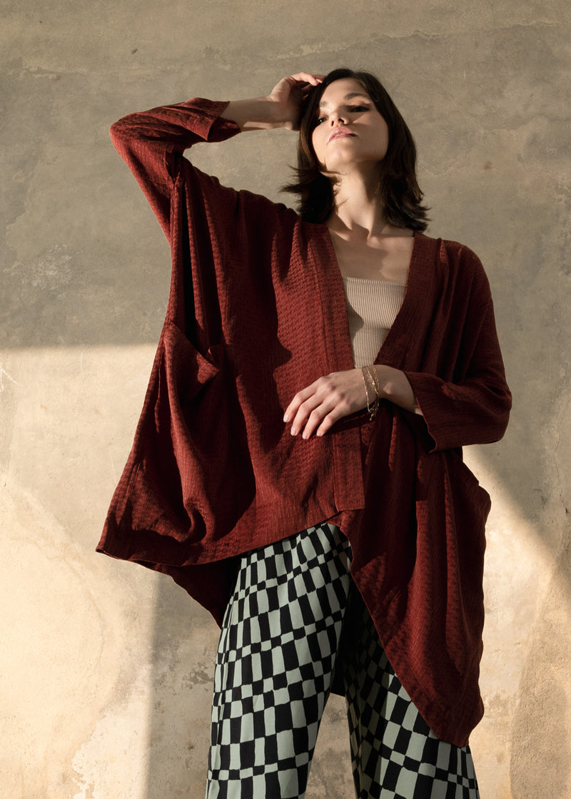 Kimono Cardigan Rust